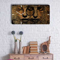 ساعت دیواری چوبی گالری چارگوش مدل RC16 مستطیل