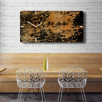 ساعت دیواری چوبی گالری چارگوش مدل RC23 مستطیل