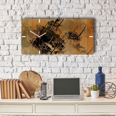 ساعت دیواری چوبی گالری چارگوش مدل RC27 مستطیل