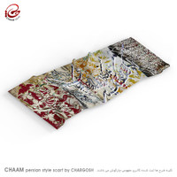 شال مدرن و هنری ایرانی چام با شعر نگاه دار دلی را که برده‌ای به نگاهی از گالری چارگوش 1139