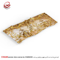 شال مدرن و هنری ایرانی چام با طرح نقش و نگاره از گالری چارگوش 1151