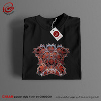 تیشرت تا هنری ایرانی با طرح گره های مقرنس از برند چام 11016