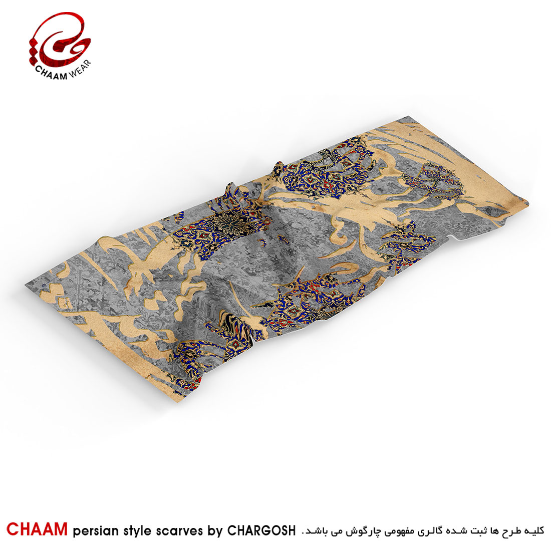 CHAAM scarf persian artistic design