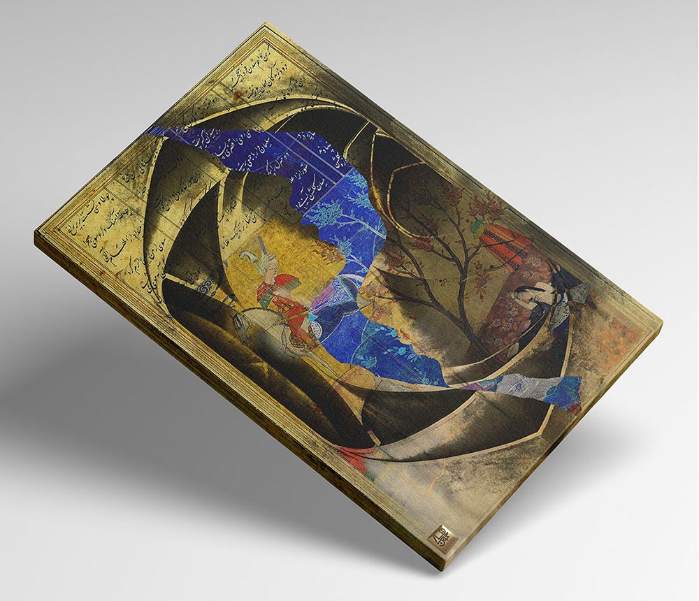 تابلو مینیاتور لیلی و مجنون 