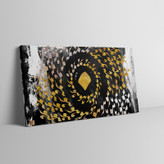 The painting "Whirlpool, Who Am I, Who Is the Circular Dance of Being in the Words of Rumi" from Chargoosh Gallery, Model 2933.11