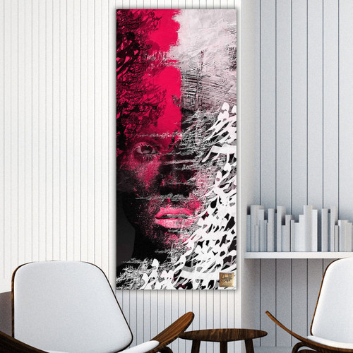 تابلوی چهرهای در میان رنگ و قلم،در آستانهٔ عشق و ابدیت؛ پرترهای از فنای در معشوق