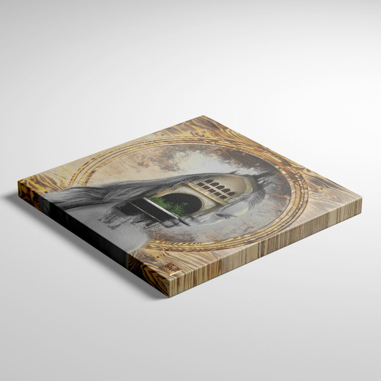 تابلو بوم نقش باغ بهشت در صورت خیال دوست