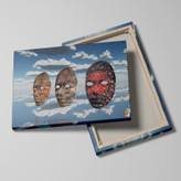 تابلو بوم نقاشیخط هنری مدرن ایرانی گالری چارگوش مدل 2747