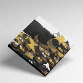 تابلو بوم نقاشیخط هنری مدرن ایرانی گالری چارگوش مدل 2842