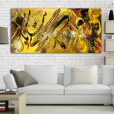 تابلو بوم نقاشیخط به نیکی گرای و به نیکی بکوش گالری چارگوش مدل 6437