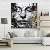 تابلو بوم نقاشیخط هنری مدرن صدا کن مرا گالری چارگوش مدل 8115