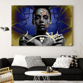 نقاشی چهره بانویی در میانهی هیچ و همه چیز تاملی در میانهی هیچ و همه چیز مدل 2577