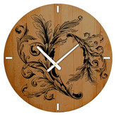 ساعت دیواری چوبی گالری چارگوش مدل cw01 دایره