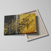 تابلو بوم نقاشیخط هنری هزار جهد بکردم که سر عشق بپوشم از سعدی اثر گالری چارگوش