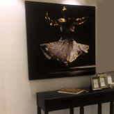 تابلو بوم نقاشیخط هنری طرح سمازن از گالری چارگوش مدل 2871