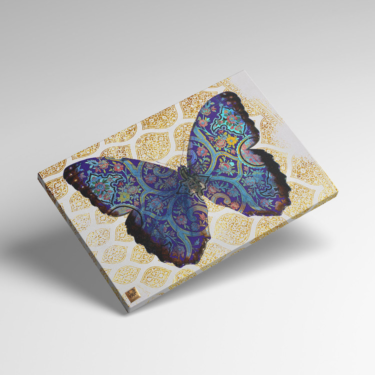 تابلو بوم پروانگی در آسمان کاخ آریایی طرحی از خاطره بر آسمان اثر گالری چارگوش