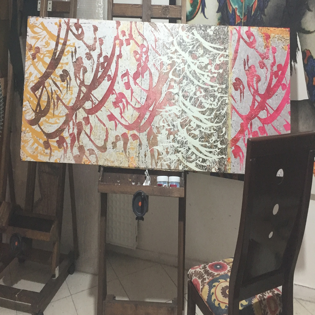 chargosh art gallery persian modern calligraphy painting code 5423