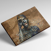 تابلو بوم نقاشیخط هنری مدرن ایرانی گالری چارگوش مدل 2535