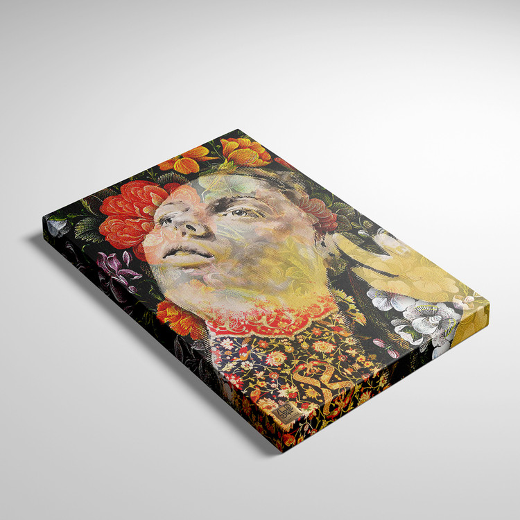 تابلو بوم نقاشیخط هنری مدرن ایرانی گالری چارگوش مدل 5554