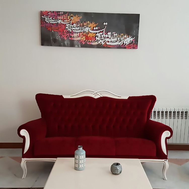 تابلو بوم نقاشیخط هنری مدرن ایرانی گالری چارگوش مدل 110