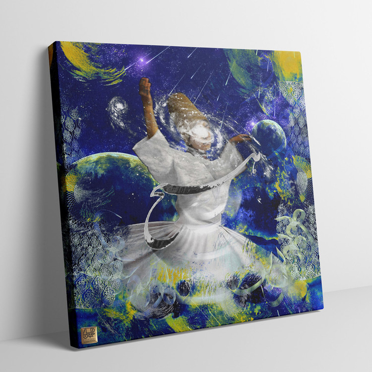 تابلو سمازن با شعر در ره دل چه لطیف است سفر هیچ مگو از گالری چارگوش 1102