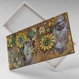 Painting of the dream of the flower Royan, embraced by the soil and the sun of Hafez's love, by Chargoosh Gallery, model 2221