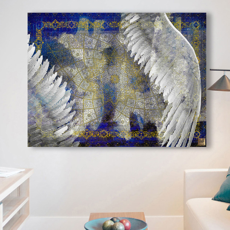 The Weft and Weft of the Tan-Ta-Purchase-Jan Carpet by Chargoosh Gallery, Model 2