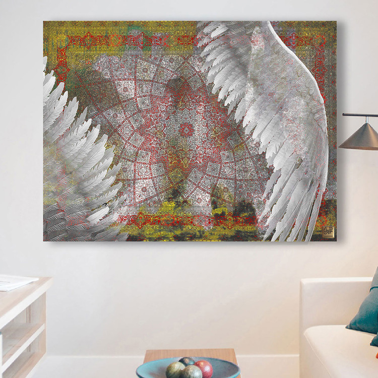 The Weft and Weft of the Tan-Ta-Purchase-Jan Carpet by Chargoosh Gallery, Model 2226