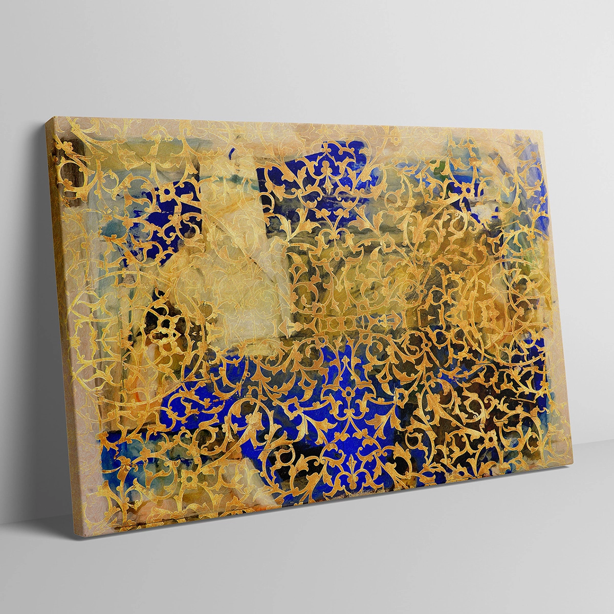 تابلو بوم نقاشیخط هنری مدرن ایرانی گالری چارگوش مدل 2245