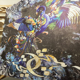 تابلو بوم نقاشیخط هنری مدرن ایرانی گالری چارگوش مدل 2300