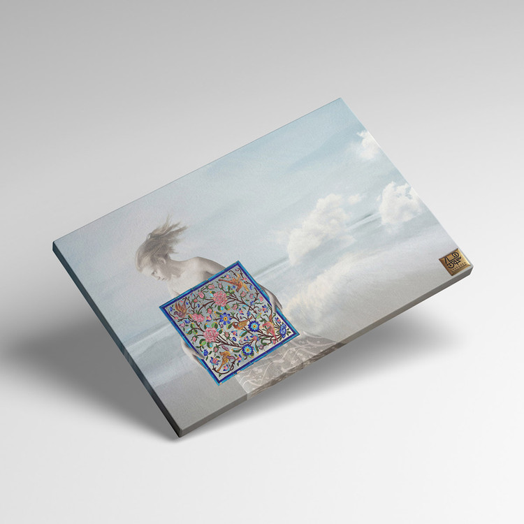 تابلو نقاشی بانوی ساحلی پژواک عشق و رهایی مولانا در قاب خاطرات از گالری چارگوش