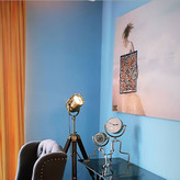 Painting of the Lady of the Beach, echo of Rumi's love and liberation, in a memory frame from Chargoosh Gallery