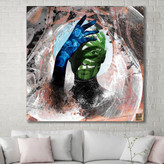 تابلو بوم نقاشیخط هنری مدرن ایرانی گالری چارگوش مدل 2981