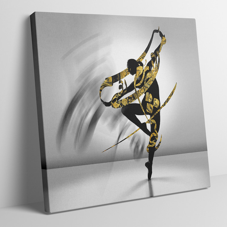 تابلو بوم نقاشیخط هنری مدرن ایرانی گالری چارگوش مدل 2999