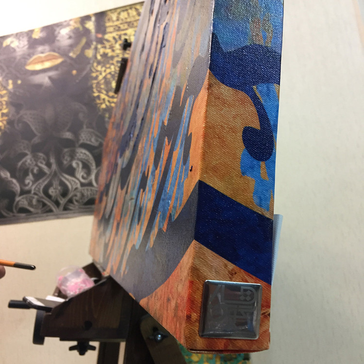 تابلو عریض شعر هاتف اصفهانی که یکی هست و هیچ نیست جز او در مدح و ستایش عشق الهی