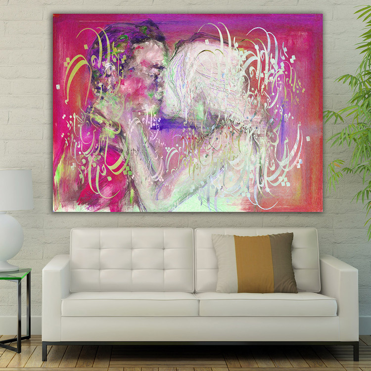 تابلو بوم نقاشیخط هنری