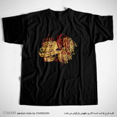 تیشرت هنری مشکی با طرح هیچ و چهره برند چام از گالری چارگوش 2525