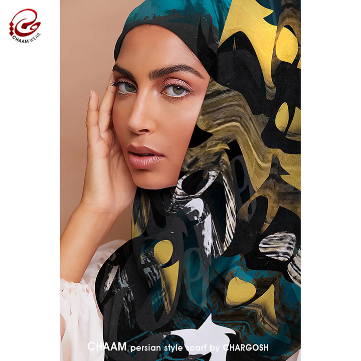CHAAM persian artistic scarves with he design by chargosh art gallery 2203