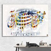 Hafez's poem "Love came to you, a tree of astonishment", a door to the light, by Chargoosh Gallery, model 2310