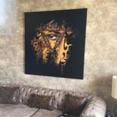 تابلو هنری نگاهی از دل تاریکی، رخ یار از ورای کلام