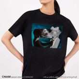 تیشرت زنانه یقه گرد با شعر از دل تو در دل من نکته هاست برند چام 2909