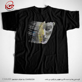 تیشرت مشکی سنتی با شعر از دل تو در دل من نکته هاست برند چام از گالری چارگوش 6631