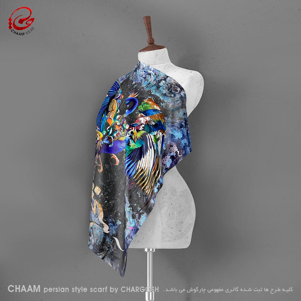 CHAAM persian artistic scarves simorgh by chargosh art gallery 2218