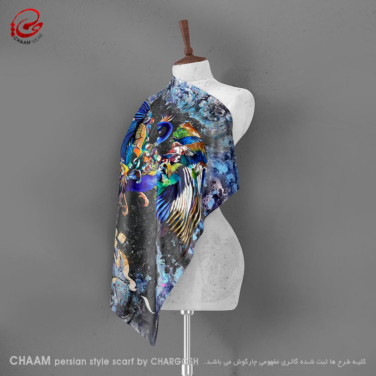 CHAAM persian artistic scarves simorgh by chargosh art gallery 2218