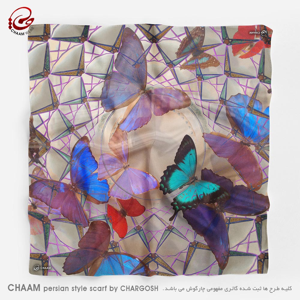 CHAAM persian artistic scarves butterfly by chargosh art gallery 2277