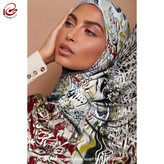 شال مدرن و هنری ایرانی چام با شعر نگاه دار دلی را که بردهای به نگاهی از گالری چارگوش 1139