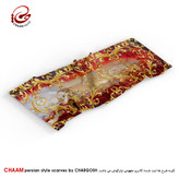 شال مدرن و هنری ایرانی چام با طرح نقش و نگاره از گالری چارگوش 1152