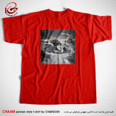 تیشرت هنری قرمز طرح هو چو من برند چام از گالری چارگوش 2240
