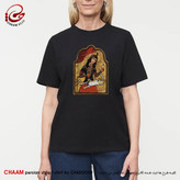 تیشرت زنانه سنتی دخت ایرانی با شعر باشد اندر پرده بازی های پنهان غم مخور برند چام 1103