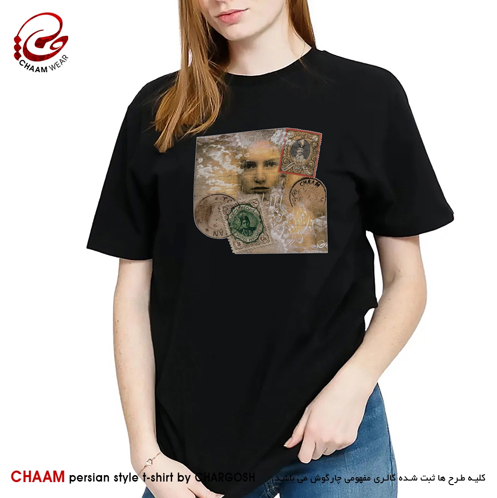 تیشرت هنری زنانه با طرح با تو ای راهزن دل چه سفرها دارم برند چام 2540